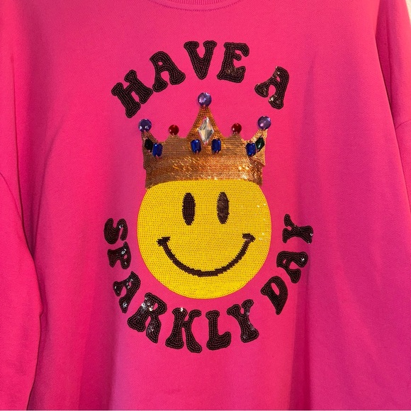 Have A Sparkly Day Sweatshirt by Queen of Sparkles. - Picture 4 of 6